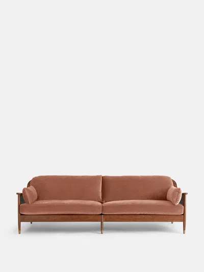 Soho Home Atlanta Four Seater Sofa In Antique Rose