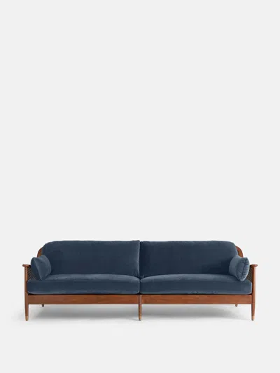 Soho Home Atlanta Four Seater Sofa In Blue