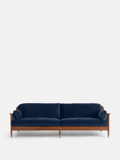 Soho Home Atlanta Four Seater Sofa In Royal Blue