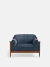 Soho Home Atlanta Loveseat In Grey Blue