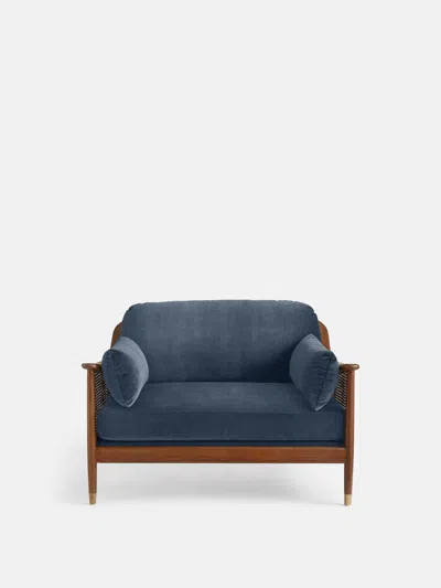 Soho Home Atlanta Loveseat In Grey Blue