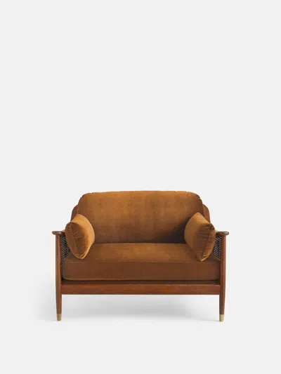 Soho Home Atlanta Loveseat In Mustard