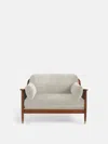 Soho Home Atlanta Loveseat In Porcelain