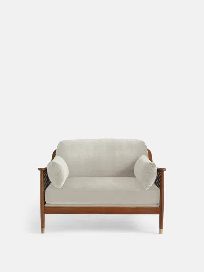 Soho Home Atlanta Loveseat In Porcelain