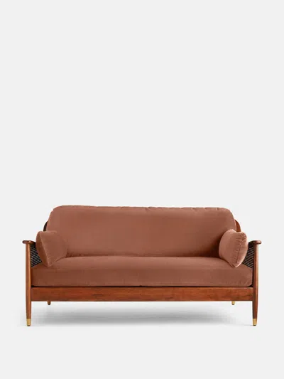 Soho Home Atlanta Three Seater Sofa In Antique Rose