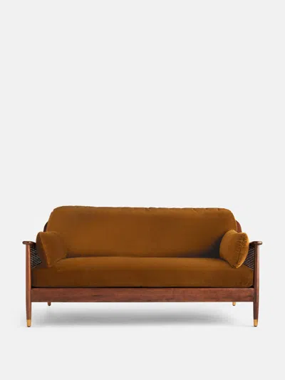 Soho Home Atlanta Three Seater Sofa In Mustard