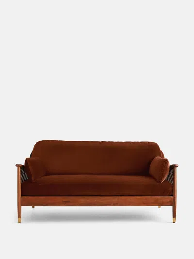 Soho Home Atlanta Three Seater Sofa In Rust
