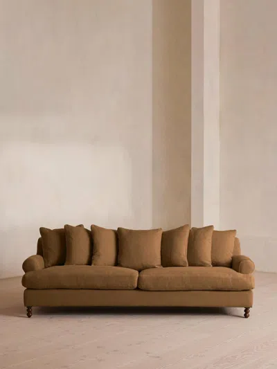 Soho Home Audrey Four Seater Sofa In Brown