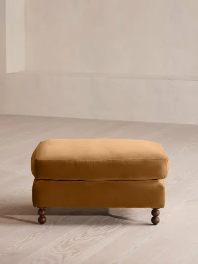 Soho Home Audrey Rectangle Ottoman In Orange