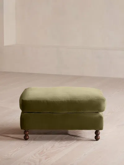 Soho Home Audrey Rectangle Ottoman In Green