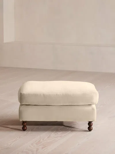 Soho Home Audrey Rectangle Ottoman In White