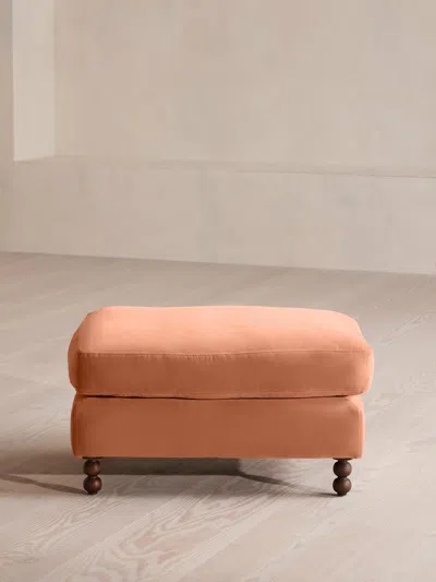 Soho Home Audrey Rectangle Ottoman In Orange