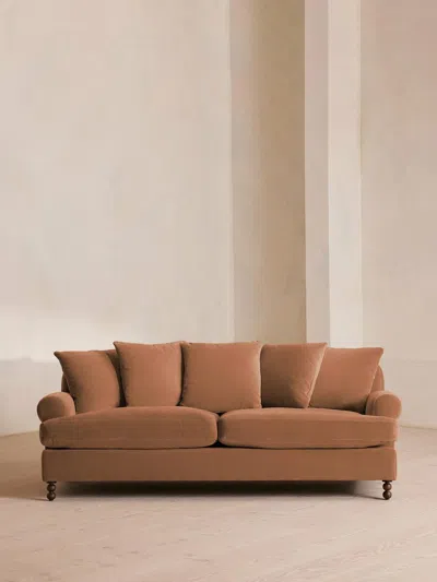 Soho Home Audrey Three Seater Sofa In Brown