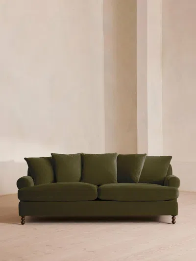Soho Home Audrey Three Seater Sofa In Green