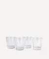 Soho Home Huxley Cut Crystal Rocks Glass Set Of Four