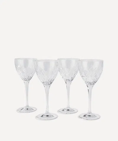 Soho Home Barwell White Wine Glass Set Of 4 In Clear
