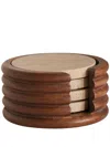 Soho Home Baylis Travertine Coasters In Neutrals