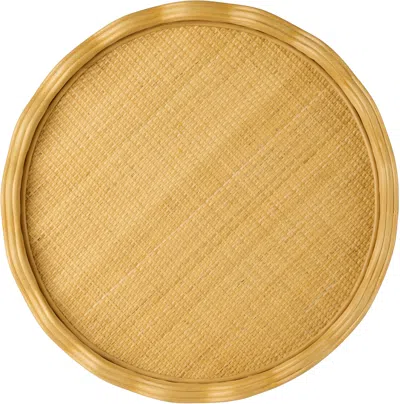 Soho Home Beige Pangbourne Rattan Tray