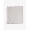 Soho Home Blythe Striped Linen And Cotton Napkins Set Of Four In Blue