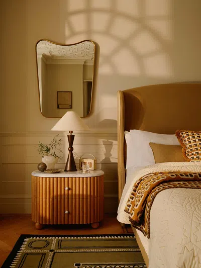 Soho Home Carlisle Bedside Table In Brown