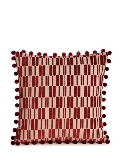 Soho Home Claudius Cushion (50cm X 50cm) In Red