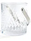 Soho Home White Barwell Crystal Glass Ice Bucket In Neutrals