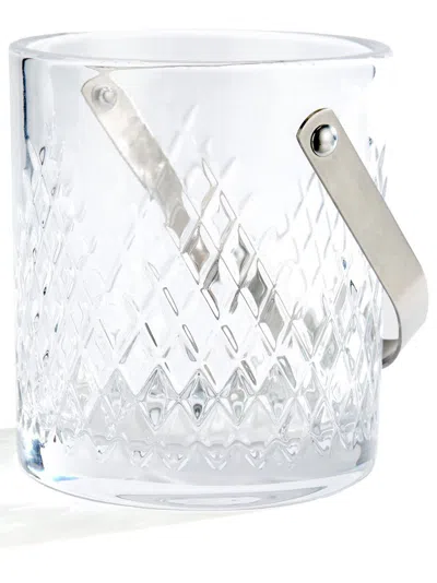 Soho Home White Barwell Crystal Glass Ice Bucket In Neutrals