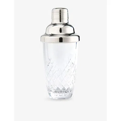 Soho Home Clear Barwell Diamond-cut Crystal Martini Shaker 16cm In Transparent