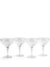 Soho Home Huxley Crystal Glasses Set In Neutrals