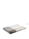 Soho Home Curtis Checked Throw In White