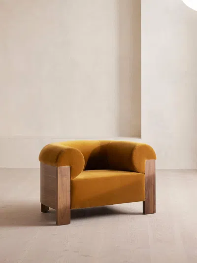 Soho Home Eldon Armchair In Yellow