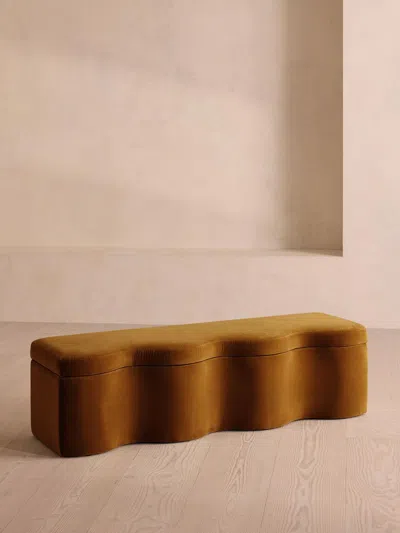 Soho Home Eli Storage Bench In Gold