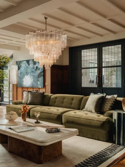Soho Home Elowen Modular Sofa In Green