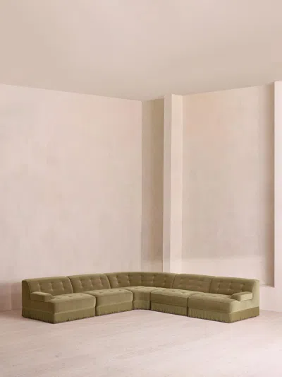 Soho Home Elowen Modular Sofa In Green