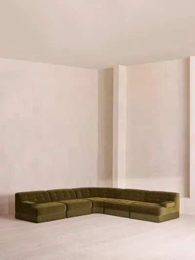 Soho Home Elowen Modular Sofa In Green