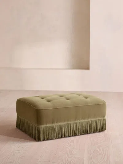 Soho Home Elowen Ottoman In Green
