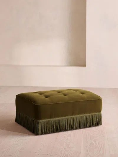 Soho Home Elowen Ottoman In Green