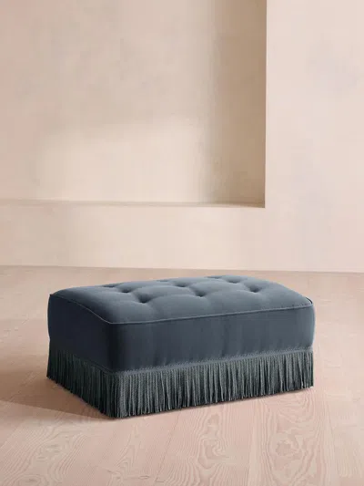 Soho Home Elowen Ottoman In Blue