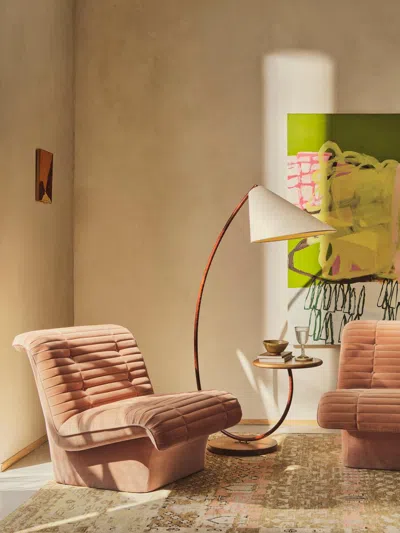 Soho Home Ewan Armchair In Gold