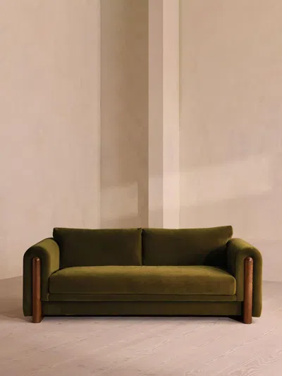 Soho Home Faarell Three Seater Sofa In Green
