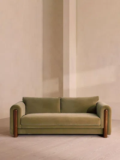 Soho Home Faarell Three Seater Sofa In Green