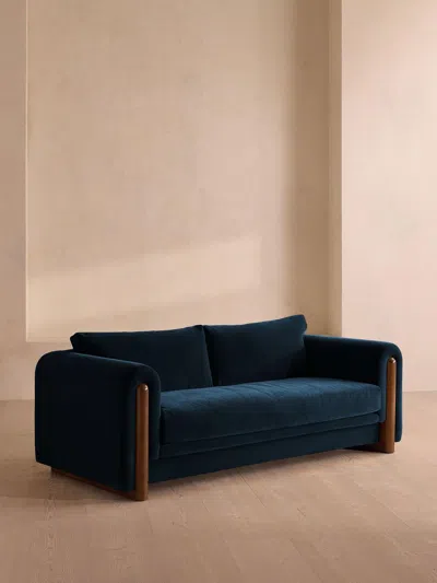 Soho Home Faarell Three Seater Sofa In Blue