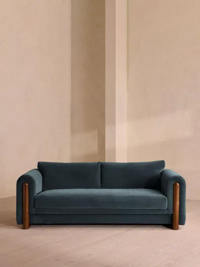 Soho Home Faarell Three Seater Sofa In Blue