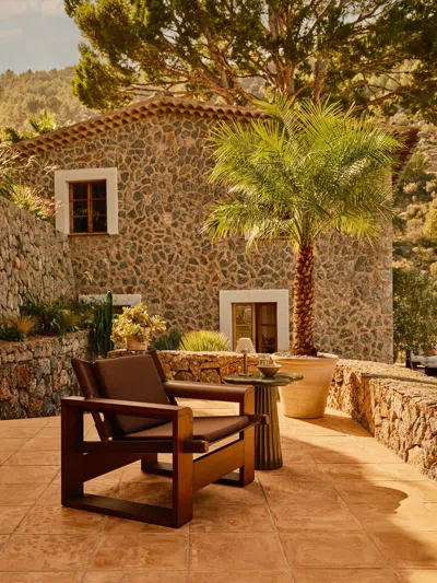 Soho Home Gabriel Outdoor Armchair In Brown