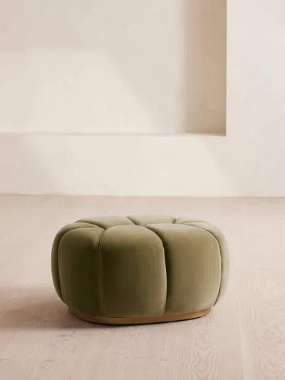 Soho Home Garret Footstool In Green