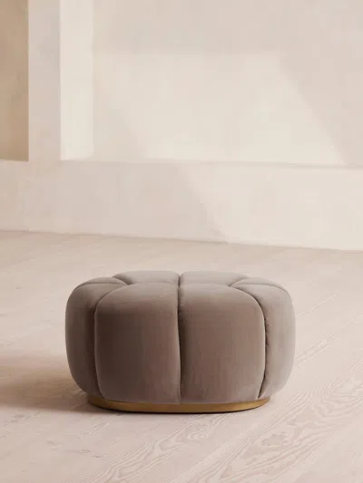 Soho Home Garret Footstool In Gray
