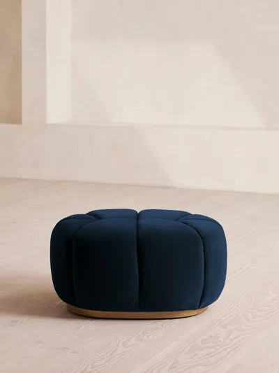 Soho Home Garret Footstool In Blue