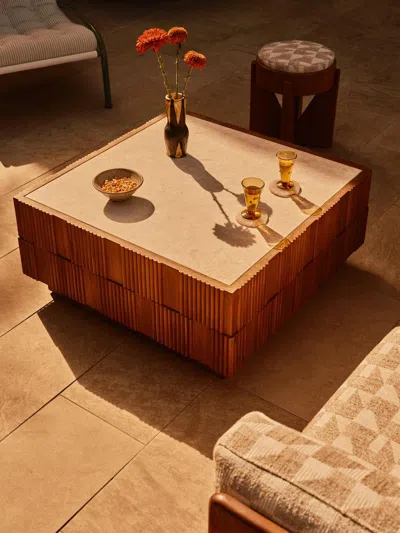 Soho Home Georgia Outdoor Coffee Table In Brown