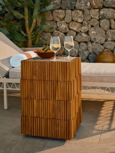Soho Home Georgia Outdoor Side Table In Brown