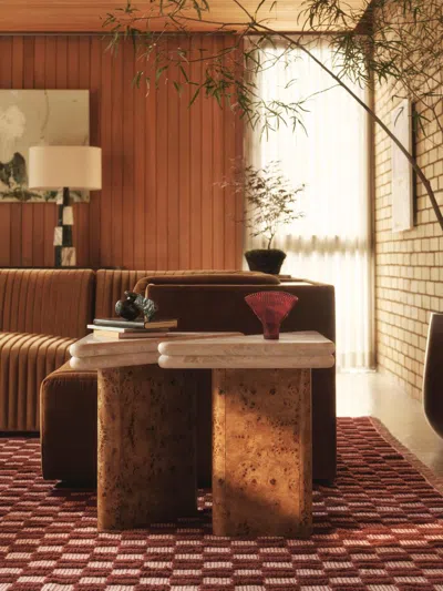 Soho Home Gia Side Table Set In Animal Print